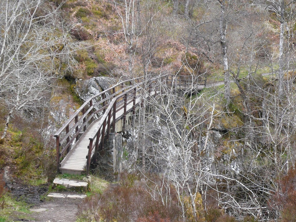 pont en bois dans le Glen Affric