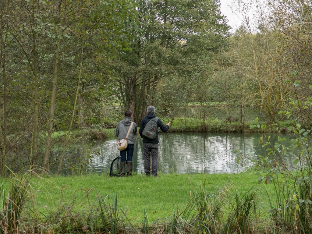 pêcheurs au moulin de Gémages - orne