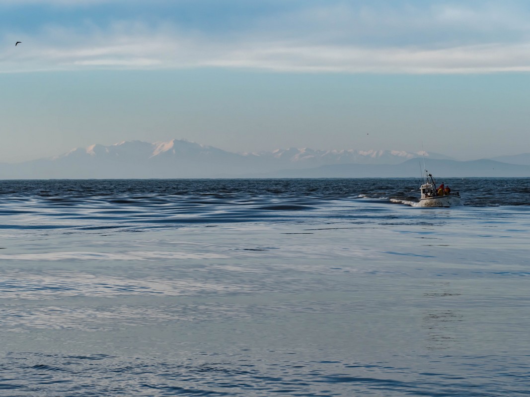 la mer depuis le Grau d'Agde