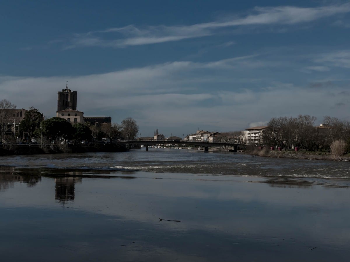 Agde vue depuis l'Hérault