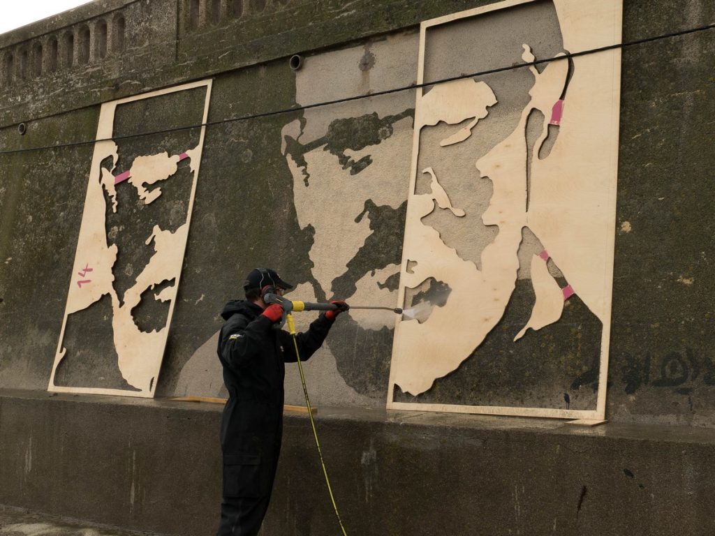 Klaus Dauven en plein travail à Sète