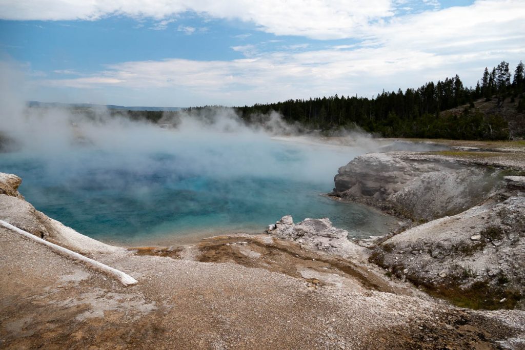 sur le site du Grand Prismatic